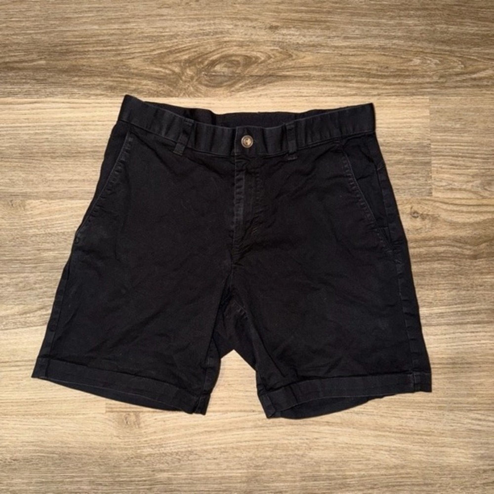 Fabletics The High Side Chino Shorts Mens Size 30 Black 7 Inch‎ Athletic Casual